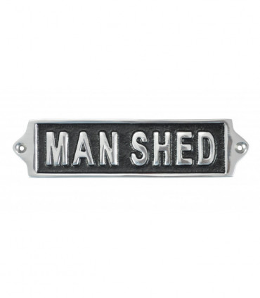18CM MAN SHED WALL SIGN