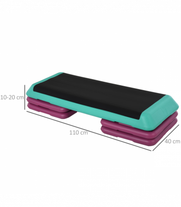 10/15/20cm Aerobic Steppers Compact Stepper for Indoor Exercise Workout HOMCOM