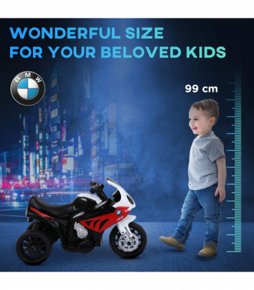 Ride on Motorcycle BMW Licensed w/ Headlights Music Red 66L x 37W x 44Hcm