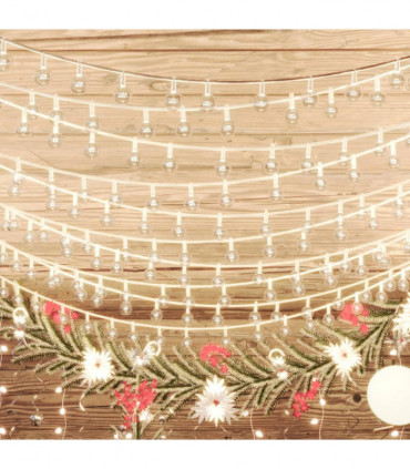 Globe Fairy String Lights 20m 200 LED Warm White 8 Function