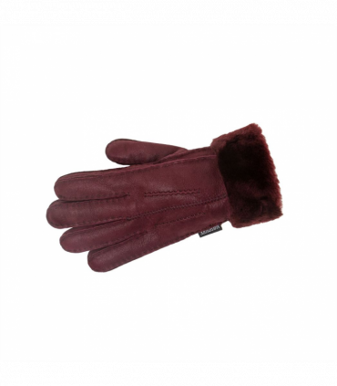 Nordvek Womens Sheepskin Gloves With Fur Cuff - 301-100