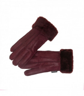 Nordvek Womens Sheepskin Gloves With Fur Cuff - 301-100