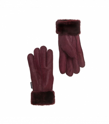 Nordvek Womens Sheepskin Gloves With Fur Cuff - 301-100