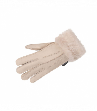 Nordvek Womens Sheepskin Gloves With Fur Cuff - 301-100