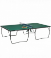 SPORTNOW 9FT Folding Table Tennis Table w/ 8 Wheels, for Indoors, Outdoors