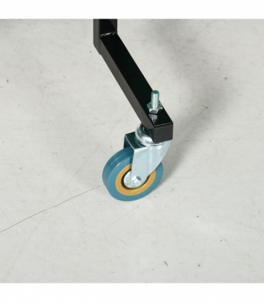 SPORTNOW 9FT Folding Table Tennis Table w/ 8 Wheels, for Indoors, Outdoors