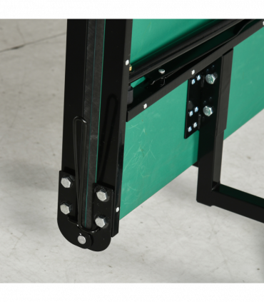 SPORTNOW 9FT Folding Table Tennis Table w/ 8 Wheels, for Indoors, Outdoors