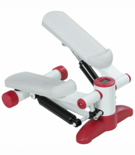 SPORTNOW Mini Stepper Machine with LCD Monitor and Non-Slip Pedals, Grey