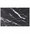 Table Top Black 100x62 cm 8mm Tempered Glass with Marble Design