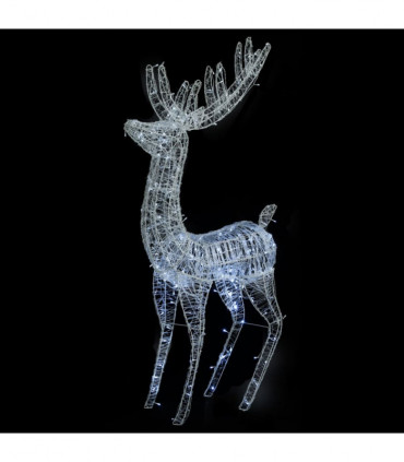 XXL Acrylic Christmas Reindeer 250 LED 180 cm Cold white