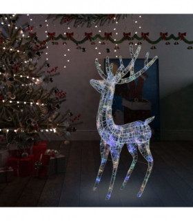 XXL Acrylic Christmas Reindeer 250 LED 180 cm Colourful