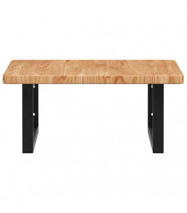 vidaXL Basin Shelf Wall Mounted Steel and Solid Wood Oak