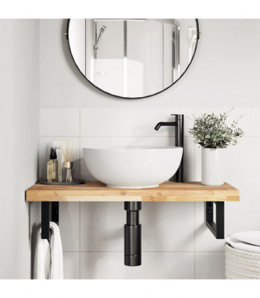 vidaXL Bathroom Vanity Top Untreated 100x40x4 cm Solid Wood Acacia