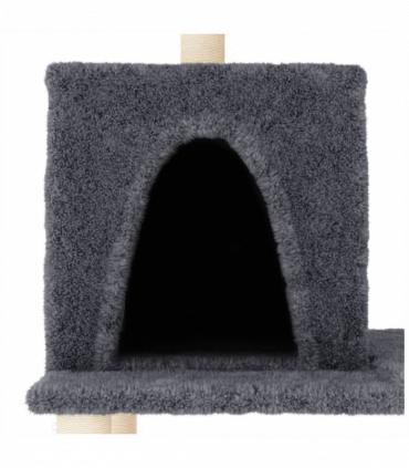 vidaXL Cat Tree with Sisal Scratching Posts Dark Grey 167 cm