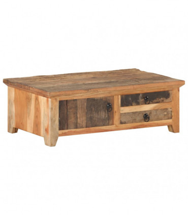 vidaXL Coffee Table 90x50x31 cm Solid Reclaimed Wood