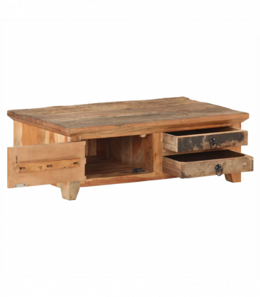 vidaXL Coffee Table 90x50x31 cm Solid Reclaimed Wood