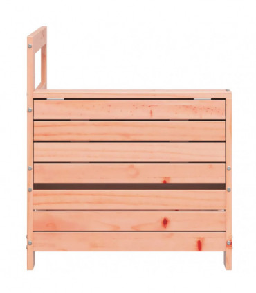 vidaXL Garden Armrest Sofa with Side Table Solid Wood Douglas