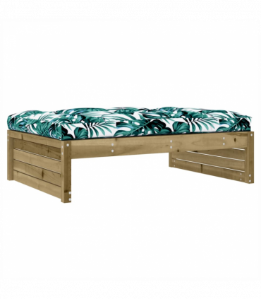 vidaXL Garden Footstool 120x80 cm Impregnated Wood Pine