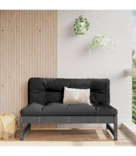 vidaXL Garden Middle Sofa Grey 120x80 cm Solid Wood Pine