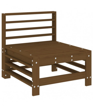 vidaXL Garden Middle Sofa Honey Brown Solid Wood Pine