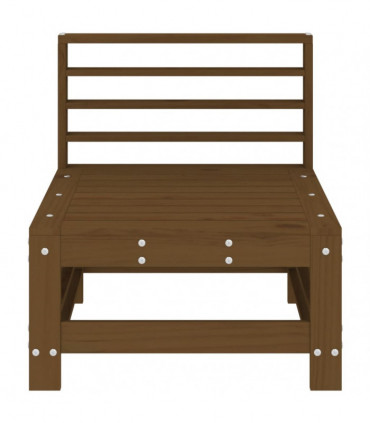 vidaXL Garden Middle Sofa Honey Brown Solid Wood Pine