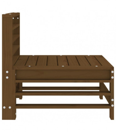 vidaXL Garden Middle Sofa Honey Brown Solid Wood Pine