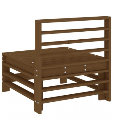 vidaXL Garden Middle Sofa Honey Brown Solid Wood Pine