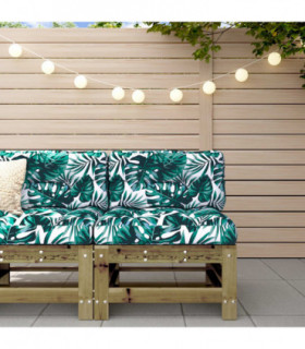 vidaXL Garden Middle Sofa Impregnated Wood Pine