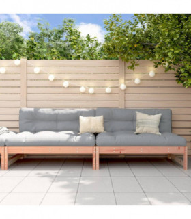 vidaXL Garden Middle Sofas 2 pcs 120x80 cm Solid Wood Douglas
