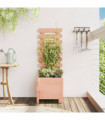 vidaXL Garden Planter with Rack 39x39.5x114 cm Solid Wood Douglas