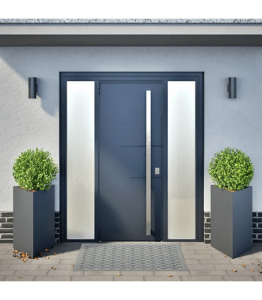 vidaXL Garden Planters 2 pcs Anthracite Triangular 50x43x75 cm Steel