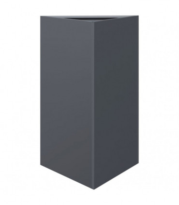 vidaXL Garden Planters 2 pcs Anthracite Triangular 50x43x75 cm Steel
