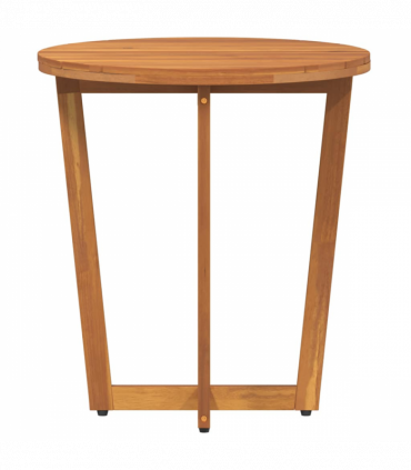 vidaXL Garden Side Table Round Ø55x60 cm Solid Wood Acacia