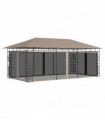 vidaXL Gazebo with Mosquito Net 6x3x2.73 m Taupe 180 g/m²