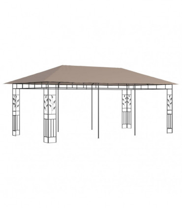 vidaXL Gazebo with Mosquito Net 6x3x2.73 m Taupe 180 g/m²
