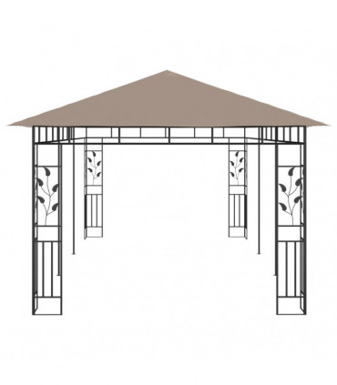 vidaXL Gazebo with Mosquito Net 6x3x2.73 m Taupe 180 g/m²
