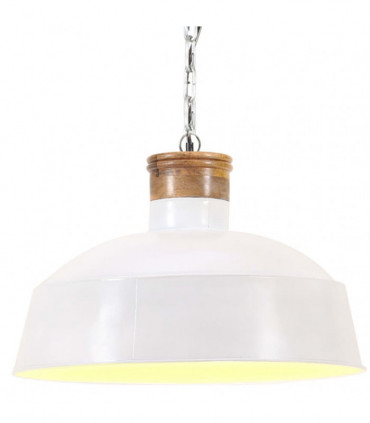 vidaXL Industrial Hanging Lamp 58 cm White E27