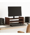 vidaXL Monitor Stand Brown Oak 50x27x20 cm Engineered Wood