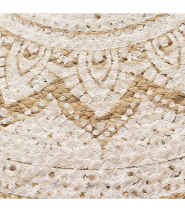Area Rug Braided Jute Printed 150 cm Round