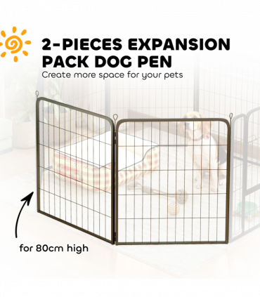Foldable Steel Pet Enclosure - Secure Space for Pets - Versatile Design