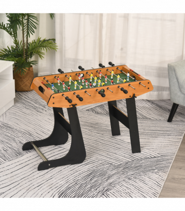 Folding Football Gaming Table Mini Foosball Soccer Table, Family Kids HOMCOM