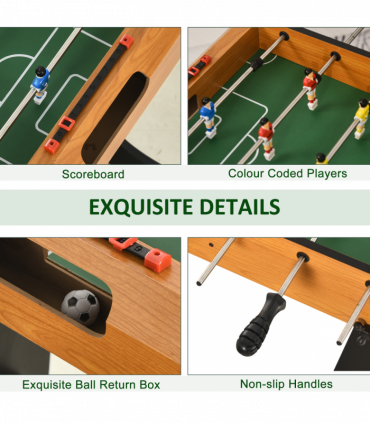 Folding Football Gaming Table Mini Foosball Soccer Table, Family Kids HOMCOM