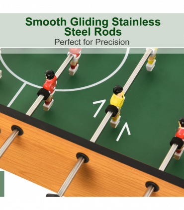 Folding Football Gaming Table Mini Foosball Soccer Table, Family Kids HOMCOM