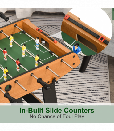 Folding Football Gaming Table Mini Foosball Soccer Table, Family Kids HOMCOM