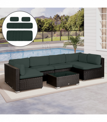 Polyester Grey 65cm x 65cm x 8cm Cushion Covers Pack of 14 Seat Large Small