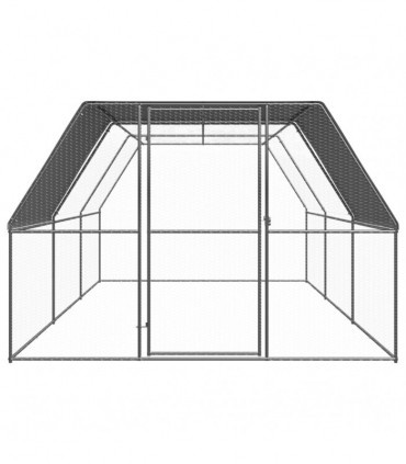 Outdoor Chicken Cage 3x6x2 m Galvanised Steel