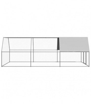 Outdoor Chicken Cage 3x6x2 m Galvanised Steel