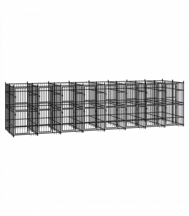 Outdoor Dog Kennel Steel 14.75 m�