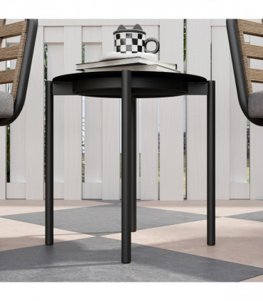 Outsunny 3 Pieces Rattan Bistro Set, Wicker Garden Furniture Set w/ Cushions