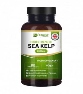 Sea Kelp 2000mg 200 Vegan Tablets | Natural Source of Iodine | Premium Ingredients | Proudly made in the UK by Prowise